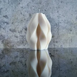 Swirl Candle I Geometrische Kerze I Groß 14 cm XL I Dekorative Kerze I Sojawachs I Home Decor I Trend I Hingucker I Hand