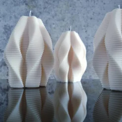 Swirl Candle I Geometrische Kerze I Groß 14 cm XL I Dekorative Kerze I Sojawachs I Home Decor I Trend I Hingucker I Hand