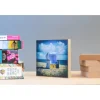 Sylt Insel maritim Meer Strand Strandkorb Foto auf Holz, im Quadrat, 13 x 13 cm Geschenk für Sie Holzbild Mitbringsel Geschenkidee