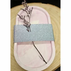 Tablett in Marmoroptik für Tassen, Tischdekoration oder als Geschenk für den Umzug