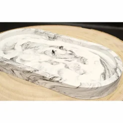 Tablett in Marmoroptik für Tassen, Tischdekoration oder als Geschenk für den Umzug