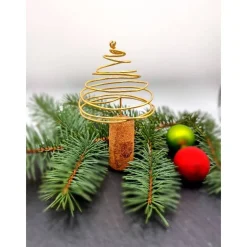 Tannenbaum Aludraht Weinkorken Sektkorken Upcycling