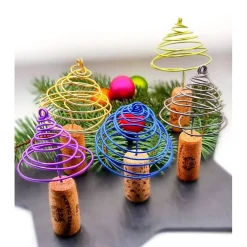 Tannenbaum Aludraht Weinkorken Sektkorken Upcycling