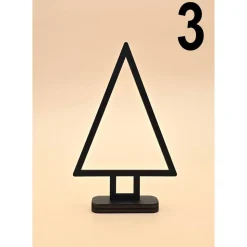 Tannenbaum aus Holz Line Art minimalistisches Design moderner abstrakter Weihnachtsbaum Weihnachtsdeko Weihnachten Deko