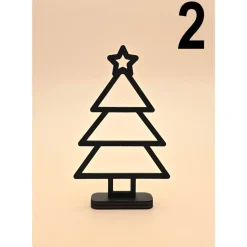 Tannenbaum aus Holz Line Art minimalistisches Design moderner abstrakter Weihnachtsbaum Weihnachtsdeko Weihnachten Deko