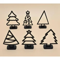 Tannenbaum aus Holz Line Art minimalistisches Design moderner abstrakter Weihnachtsbaum Weihnachtsdeko Weihnachten Deko