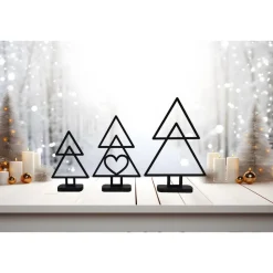 Tannenbaum aus Holz Line Art minimalistisches Design moderner abstrakter Weihnachtsbaum Weihnachtsdeko Weihnachten deko