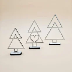 Tannenbaum aus Holz Line Art minimalistisches Design moderner abstrakter Weihnachtsbaum Weihnachtsdeko Weihnachten deko