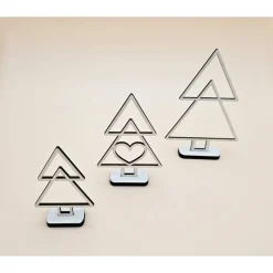 Tannenbaum aus Holz Line Art minimalistisches Design moderner abstrakter Weihnachtsbaum Weihnachtsdeko Weihnachten deko