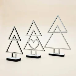 Tannenbaum aus Holz Line Art minimalistisches Design moderner abstrakter Weihnachtsbaum Weihnachtsdeko Weihnachten deko