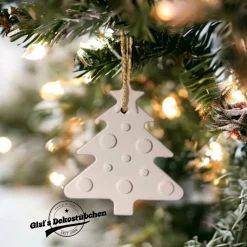 Tannenbaum, Keramik Weihnachten, Christbaumschmuck, Wohndeko