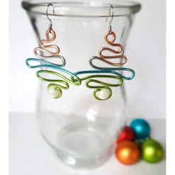 Tannenbaum Ohrringe mit Farbverlauf