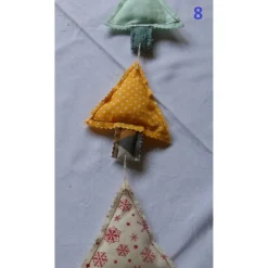 Tannenbaumgirlande – Advents- und Weihnachtsdeko für Tür, Fenster & Wand aus Baumwolle