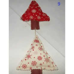 Tannenbaumgirlande – Weihnachtsdeko für Fenster, Tür & Wand aus Baumwolle, 5 Bäume, 85-90cm