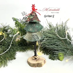 Tannenbäumchen Stoffbaum tannengrün – Handgemachte Deko in 3 Größen