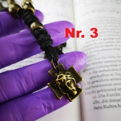 Taschenrosenkranz, Fingerrosenkranz,katholischer Rosenkranz, Metall