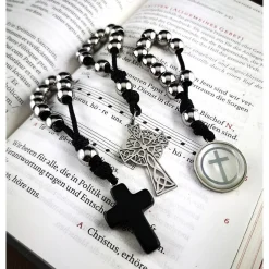 Taschenrosenkranz, Fingerrosenkranz,katholischer Rosenkranz, Edelstahl