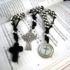 Taschenrosenkranz, Fingerrosenkranz,katholischer Rosenkranz, Edelstahl