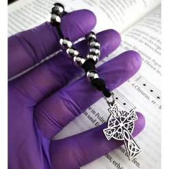 Taschenrosenkranz, Fingerrosenkranz,katholischer Rosenkranz, Edelstahl