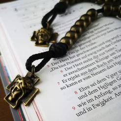 Taschenrosenkranz, Fingerrosenkranz,katholischer Rosenkranz, Metall