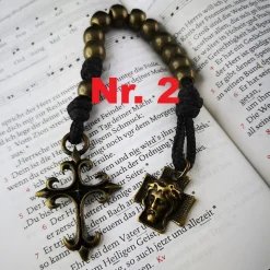 Taschenrosenkranz, Fingerrosenkranz,katholischer Rosenkranz, Metall