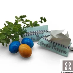 Taschentuchtasche Ostern – Tatüta „Frohe Ostern“ | Handgemacht & personalisierbar | Ostergeschenk klein