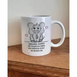 Tasse Babyelefant mit Herz