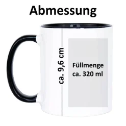 Tasse beste Schwester mit Spruch: Glück ist eine Schwester wie Dich zu haben, rot