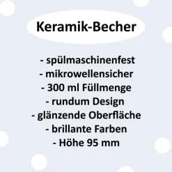 Tasse für Mama mit Spruch: Glück ist eine Mutter wie Dich zu haben, original Glückstassen aus dem Taunus