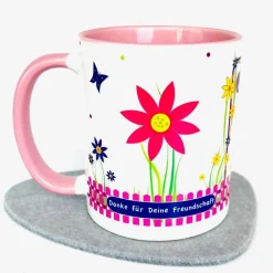 Tasse Freundin mit Frosch, Glück ist eine Freundin wie Dich zu haben