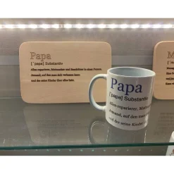 Tasse mit Frühstücksbrettchen Set