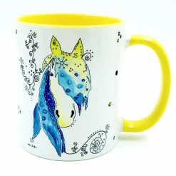 Tasse Pferd personalisiert, Geschenk-Idee Pferde-Mensch, Funny-Art Aquarell Illustration