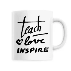 Tasse Teach Love Inspire Calligraphy