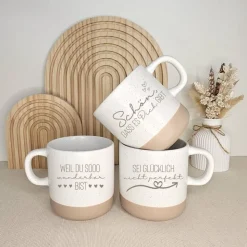 Tasse wundervoller Mensch Herz Geschenkset mit Kaffee Tee Trinkschokolade Geschenk Set