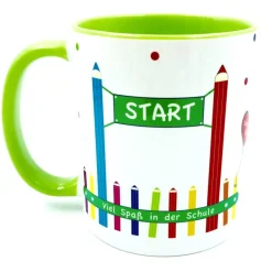 Tasse zur Einschulung - personalisiert mit Namen - ABC Design