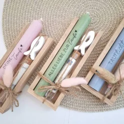 Taufe Geldgeschenk Taufgeschenk mit Fisch Reagenzglas Geschenkset für Mädchen und Jungen zur heiligen Taufe