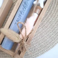 Taufe Geldgeschenk Taufgeschenk mit Fisch Reagenzglas Geschenkset für Mädchen und Jungen zur heiligen Taufe