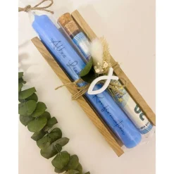 Taufe, Kommunion, Konfirmation, Geldgeschenk, Kommunionsgeschenk, Konfirmationsgeschenk, Kerze, Trockenblumen, Geschenk