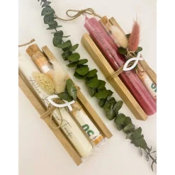 Taufe, Kommunion, Konfirmation, Geldgeschenk, Kommunionsgeschenk, Konfirmationsgeschenk, Kerze, Trockenblumen, Geschenk