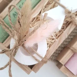 Taufe Taufgeschenk Fisch Variante 2 und Kerzenhalter rund Geschenkset für Mädchen und Jungen zur heiligen Taufe Taufkerz