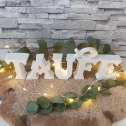 Taufe Tischdeko aus Raysin – Personalisierte Deko & Geschenkideen für Jungen & Mädchen