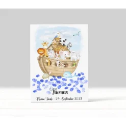 Taufgeschenk Fingerabdruckbaum Gästebuch Geburtstag, Fingerabdruck Baum