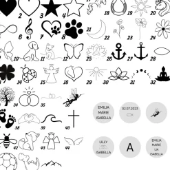 Taufgeschenk Mädchen - Geschenk Taufe Junge personalisiert - Taufkette personalisiert - Halskette Kreuz Edelstahl