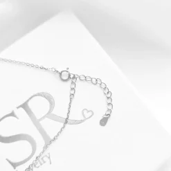 Taufgeschenk Mädchen personalisiert – Engel Halskette 925 Silber