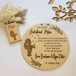 Taufgeschenk Patenonkel - personalisiertes Schild für den Patenonkel - Geschenk Patenonkel - Geschenk zur Taufe Taufpate