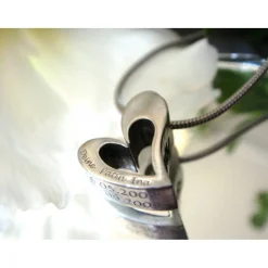 Taufherz Taufschmuck , ein Herz Zur Taufe, mit Namensgravur u.Kette, Taufe ist auch eine Herzensangelegenheit, Geschenkverpackung