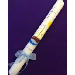 Taufkerze - Kommunionkerze - Boot - Mit Jesus in einem Boot - Mädchen - Junge - Taufe - Handarbeit - keine Folie - inkl.