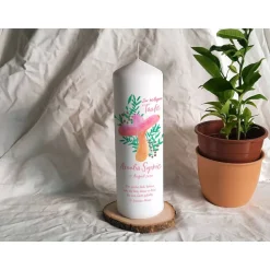 Taufkerze Aquarellkreuz Stumpe