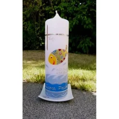 TAUFKERZE bunter Fisch