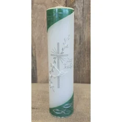 Taufkerze holografisch 25x6